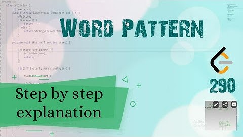 Word Pattern LeetCode September Challenge