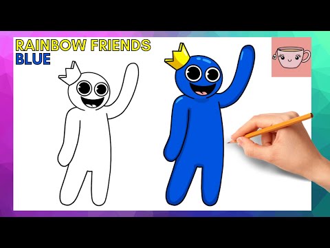 How to Draw Roblox Rainbow Friends  Step by Step Drawing Tutorials 