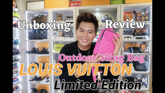 What fits in LOUIS VUITTON OUTDOOR SLING BAG 2021, Taigarama Rose