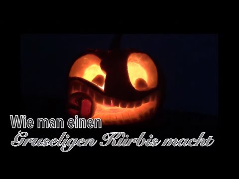 Video: Wie Man Einen Kürbis Für Halloween Macht