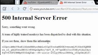 Youtube's 500 Internal Server Error Joke