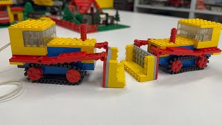 Bulldozer Battle - VINTAGE LEGO SET 102A from 1970 - Both Versions