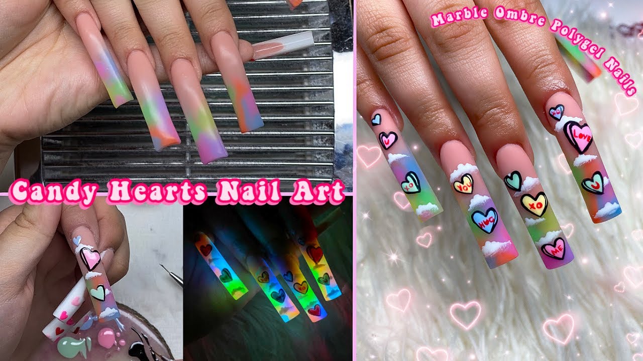 КРАСОЧНЫЕ ПОЛИГЕЛЕВЫЕ НОГТИ КО ДНЮ СВЯТОГО ВАЛЕНТИНА! КОНФЕТНЫЕ СЕРДЕЧКИ + ЖУТКИЕ ИСТОРИИ С REDDI...