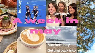 Cozy rainy may vlog - mothers day, dinners, birthdays, university & hockey 🌷