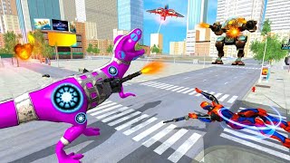 Dino Robot Transformation Games - Robot Car Games Gameplay screenshot 3