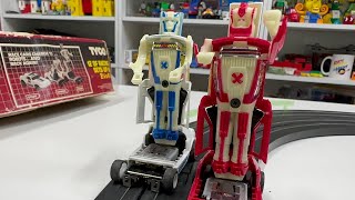 Unboxing Vintage Tyco Transformers Slot Car Racing set from 1985