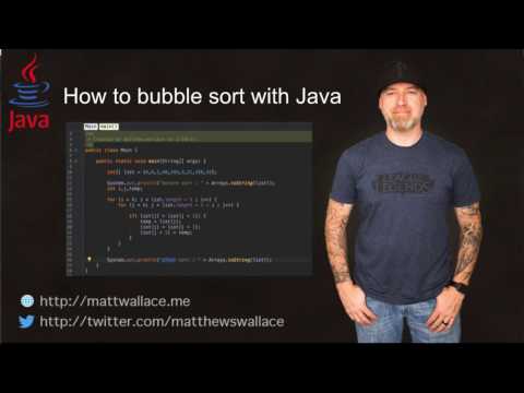 How to write the bubble sort algorithm in Java