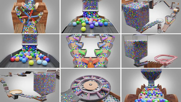 2024 Marble Run Loop animation Compilation - One Hour