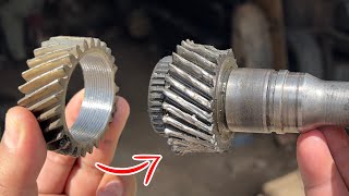 Replace Broken Tooth Of Input Shaft With Threaded Process | Auto and Engineering Service
