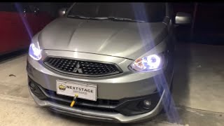 MITSUBISHI MIRAGE Projector Headlights Upgrade Taochis J Series 50W Projector Retrofit