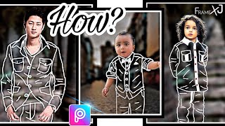 How To Do Transparent Cloth Effect || Easy PicsArt Photo Editing 2020 || Frame X J