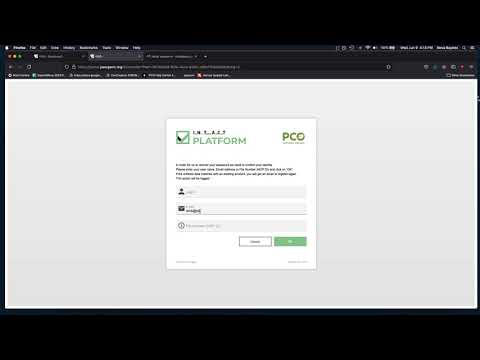 PCO Portal Password Reset