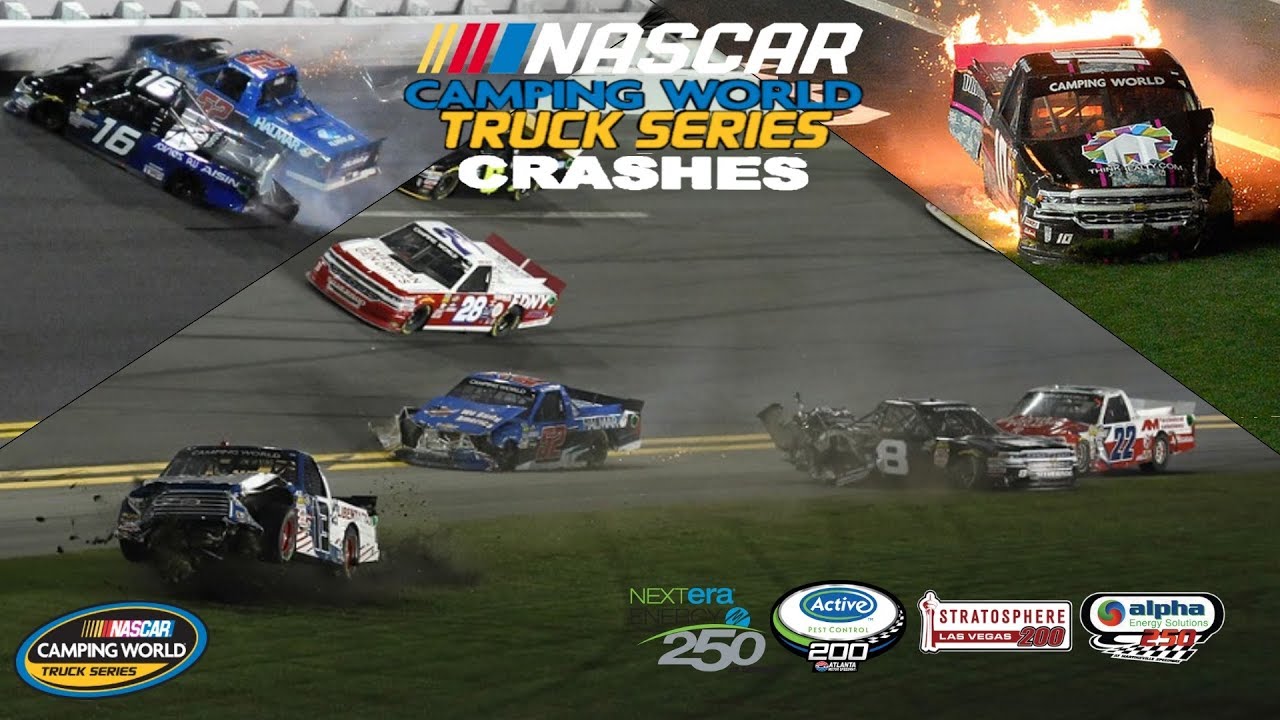 2018 NASCAR Truck Series Crashes (Daytona- Martinsville)