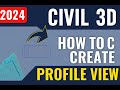 How to Create a Profile View in Civil 3D | Step-by-Step Tutorial for Beginners