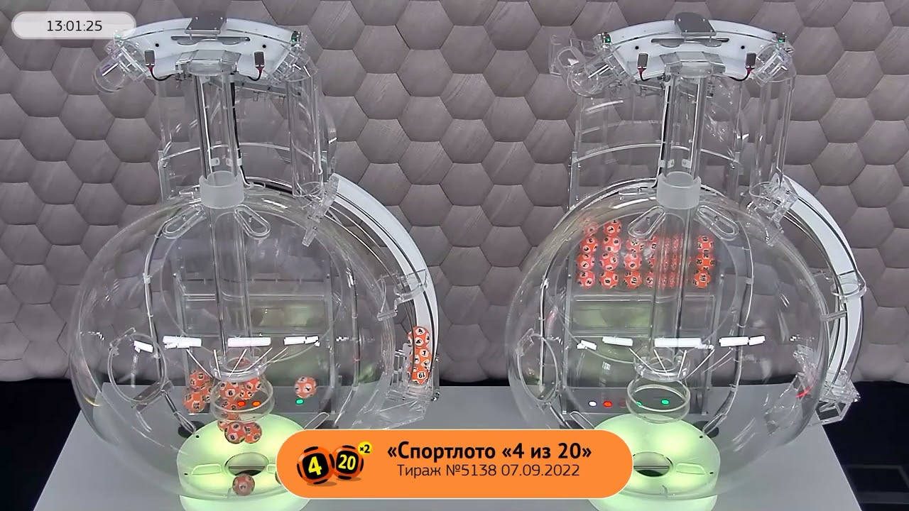 Столото представляет | Лотерея «Спортлото «4 из 20». Тираж № 5138 от 07 ...