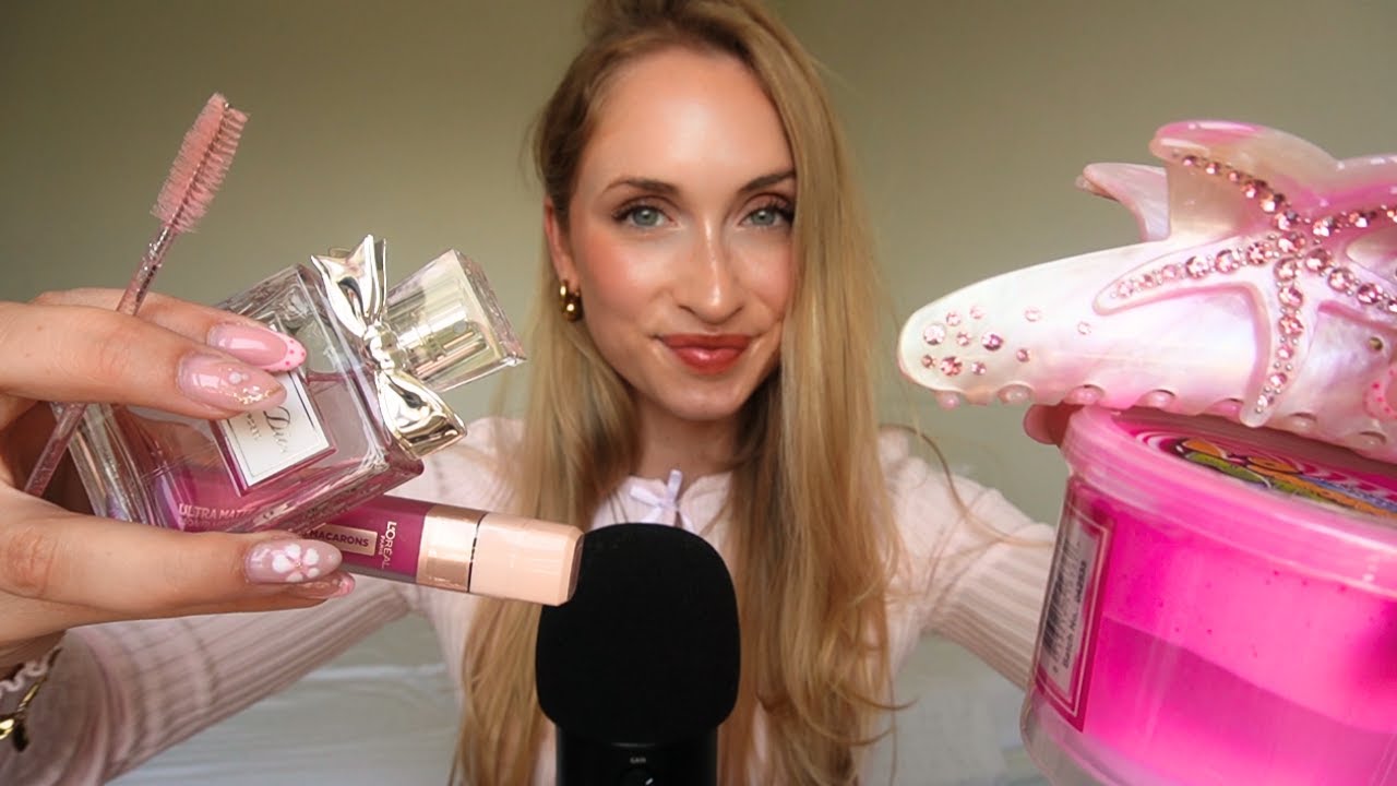 Soft & Relaxing PINK Triggers – ASMR for Sleep 🎀