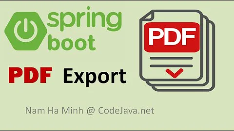 Spring Boot Export Data to PDF with OpenPDF Example