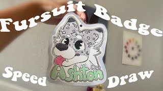Speeddraw Fursuit Badge ♡ TwinklesArtStudio