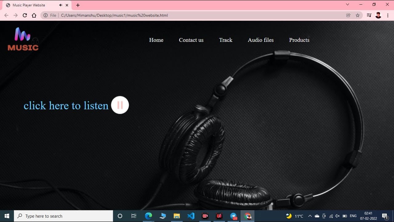 Music Player by using HTML , CSS , JAVA SCRIPT - YouTube