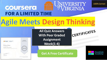 Agile Meets Design Thinking Coursera Quiz Answers Week(1-4), All Quiz Answers With Peer Assignment