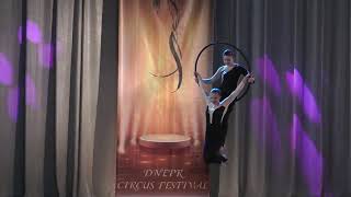 Марія Даниліна та Діана Охрій. Дует. Повітряне кільце. &quot;Dnepr Circus Festival&quot;. 04.03.23