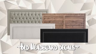 Working Bed Headboard Decals/codes pt.12