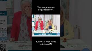 When you get a case of the giggles at work… #hsn #giggles #work #livetv