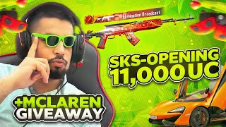 LADY CARMINE SKS SKIN CRATE OPENING - NEW SKS LUCKY SPIN - PUBG MOBILE - FM RADIO GAMING