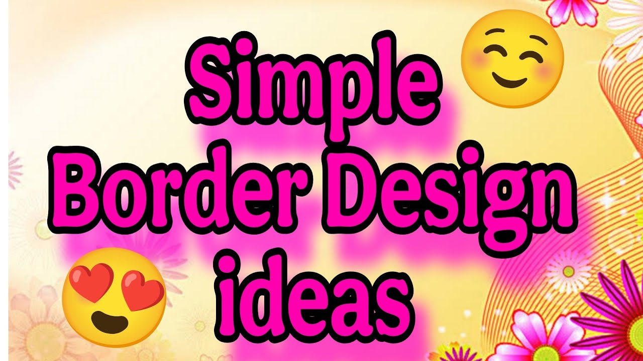 Beautiful Border Designs/Project Work Designs/Title Page/Book/Project Designs/Front Page Design