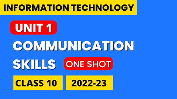 Communication Skills Class 10 Computer 2022-23 | Class 10 Computer Chapter 1 Communication Skills