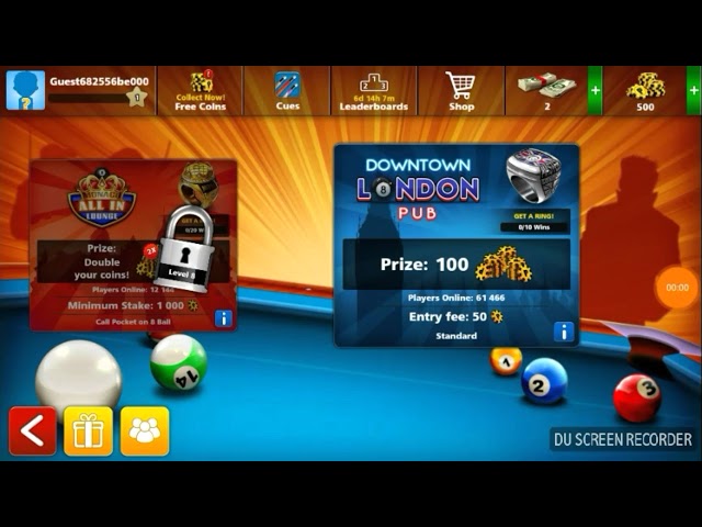 1st game in 8 ball pool London table - by A.F.A Production class=