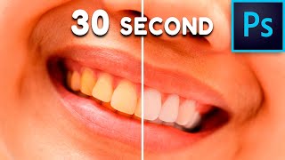 Whiten Teeth in 30 Seconds | Photoshop tutorial