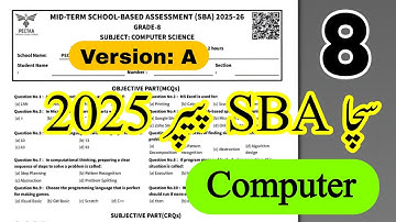 PECTAA class 8 SBA 2025 - 26 paper Computer | Computer education | School based assessment | login