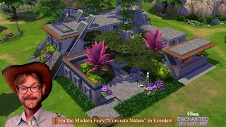 The Sims 4: Building Brutalist in Tune with Nature