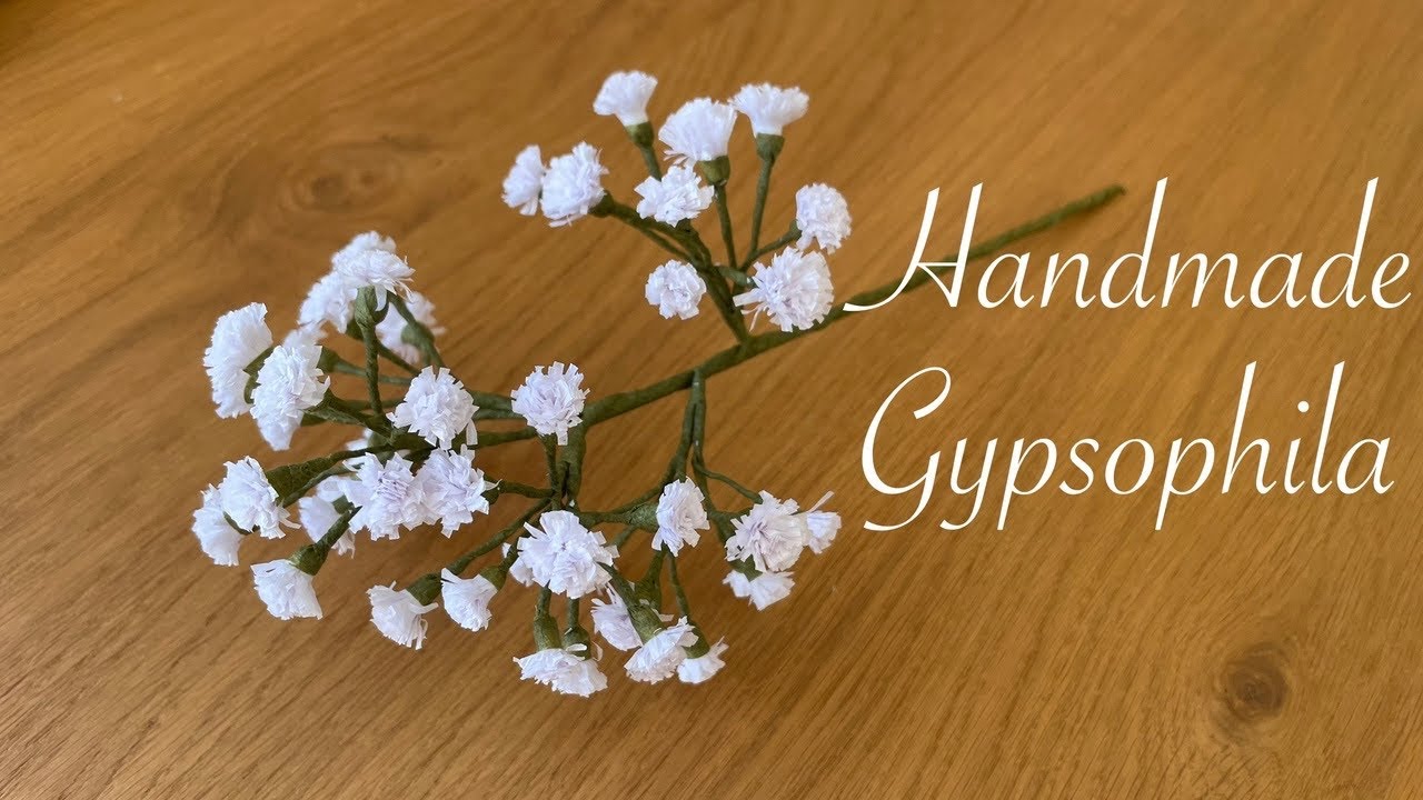 DIY Gypsophila Flower | Beautiful Crepe Paper Flower