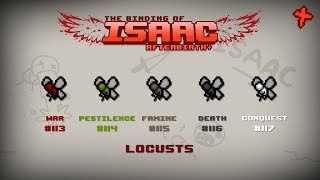 Binding of Isaac: Afterbirth+ Item guide - Locusts (War, Pestilence, Famine, Death, Conquest)