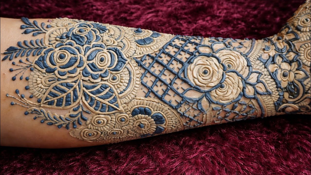 Beautiful Floral Mehndi Design For Front Hand