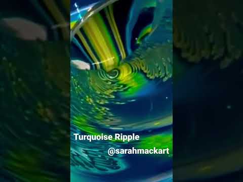 ‘Turquoise Ripple’ @SarahMackArt