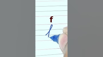 How to write small letter f | Cursive writing a to z #cursivewriting #handwriting  #shorts