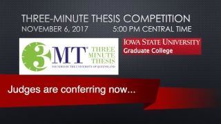 3 Minute Thesis Competition