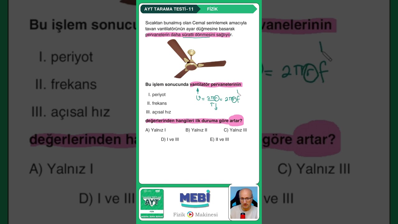 🚀 MEB Physics AYT Screening Tests 11 Test Question 10 2026