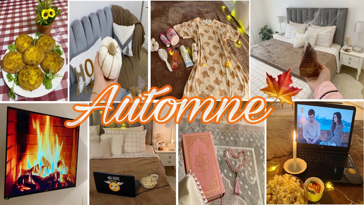 روتين خريفي🍁:تغير ديكور🤎🕯️،صنع يقطينة🎃،وصفة المعقودة،أمسية هادئة معي 🍃🪵