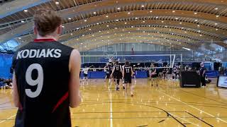 18u Kodiaks vs 18u Jr Cascades ( VolleyballBC Provincial Quarterfinals )