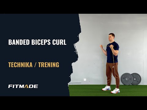 Banded biceps curl - Ćwiczenie / Prawidłowa Technika 