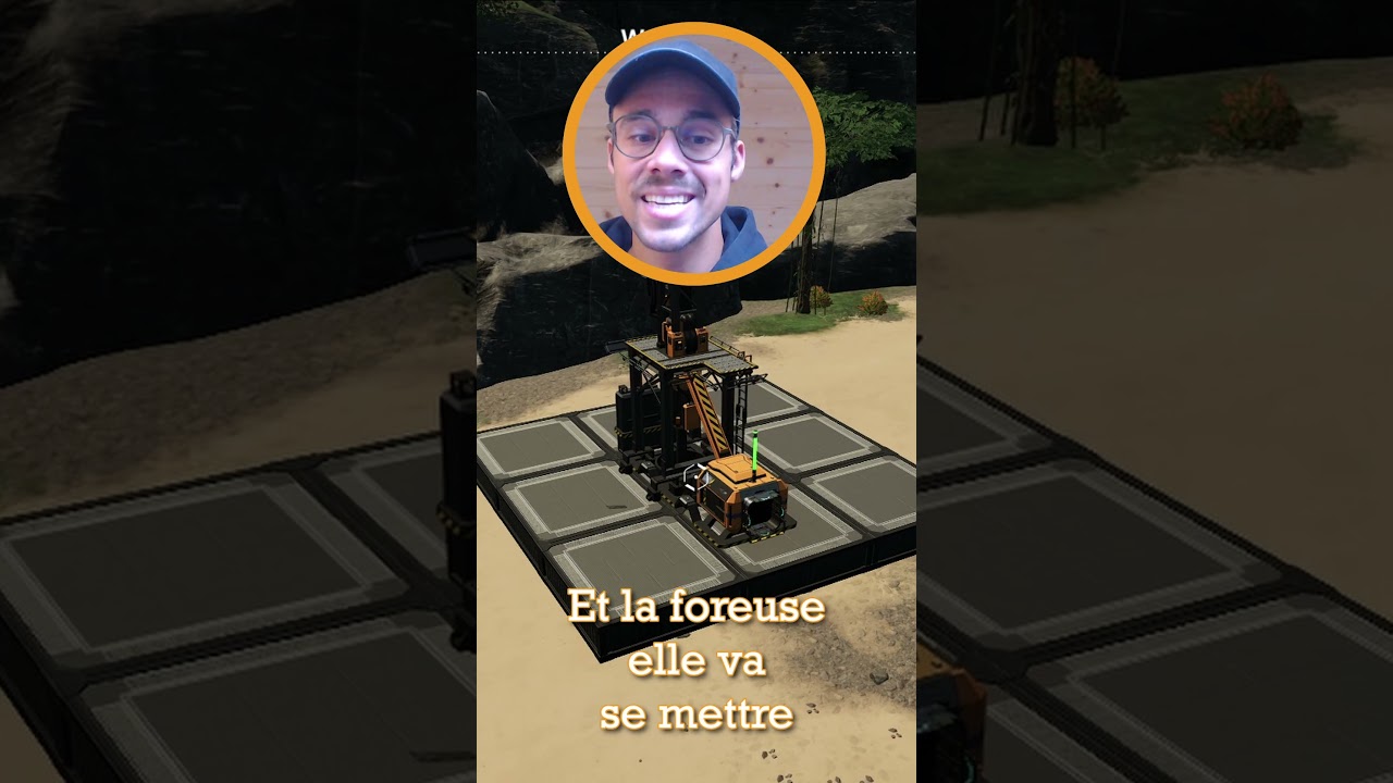 Satisfactory Astuce 2 : Poser une foreuse sur des fondations