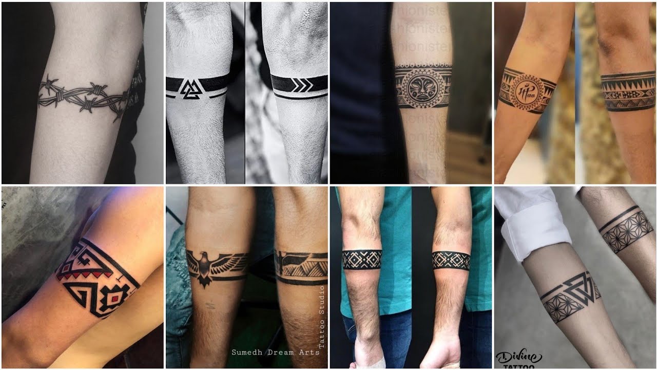 simple wrist band tattoo ideas | band tattoo for men | ARM BAND TATTOO ...