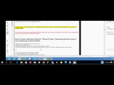 How to unlock Phone Freeze on Samsung GT-E1150