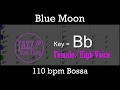 Blue moon  with intro  lyrics in bb female  jazz singalong