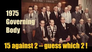 Ray Franz Says That Before 1975 Ended It Was Fred Franz Nathan Knorr Versus The Governing Body