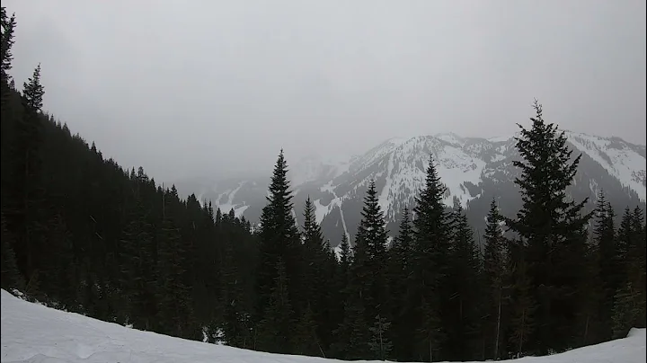 Storm Rolling In Over Crystal Mountain Time Lapse